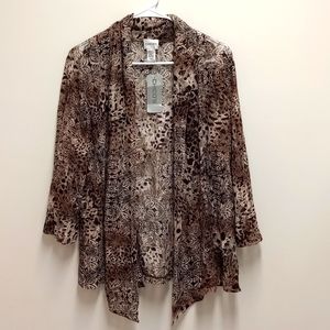 Chico's Sheer Cardigan Size 2
